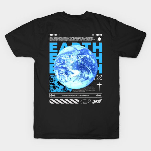 Earth Streetwear T-Shirt - Love the Planet by medabdallahh8